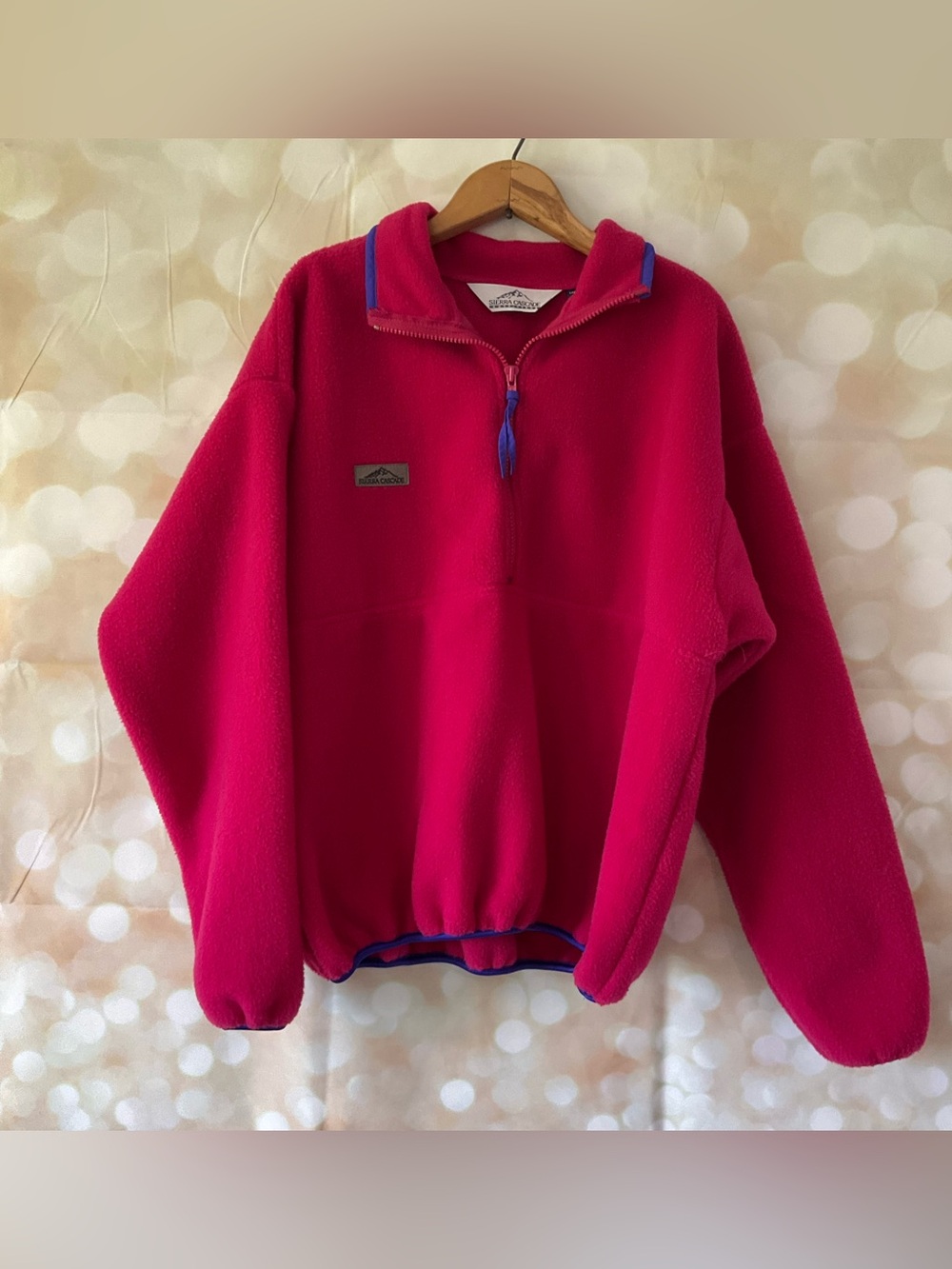 Vintage Sierra Cascade Pink and Purple Fleece Sweater